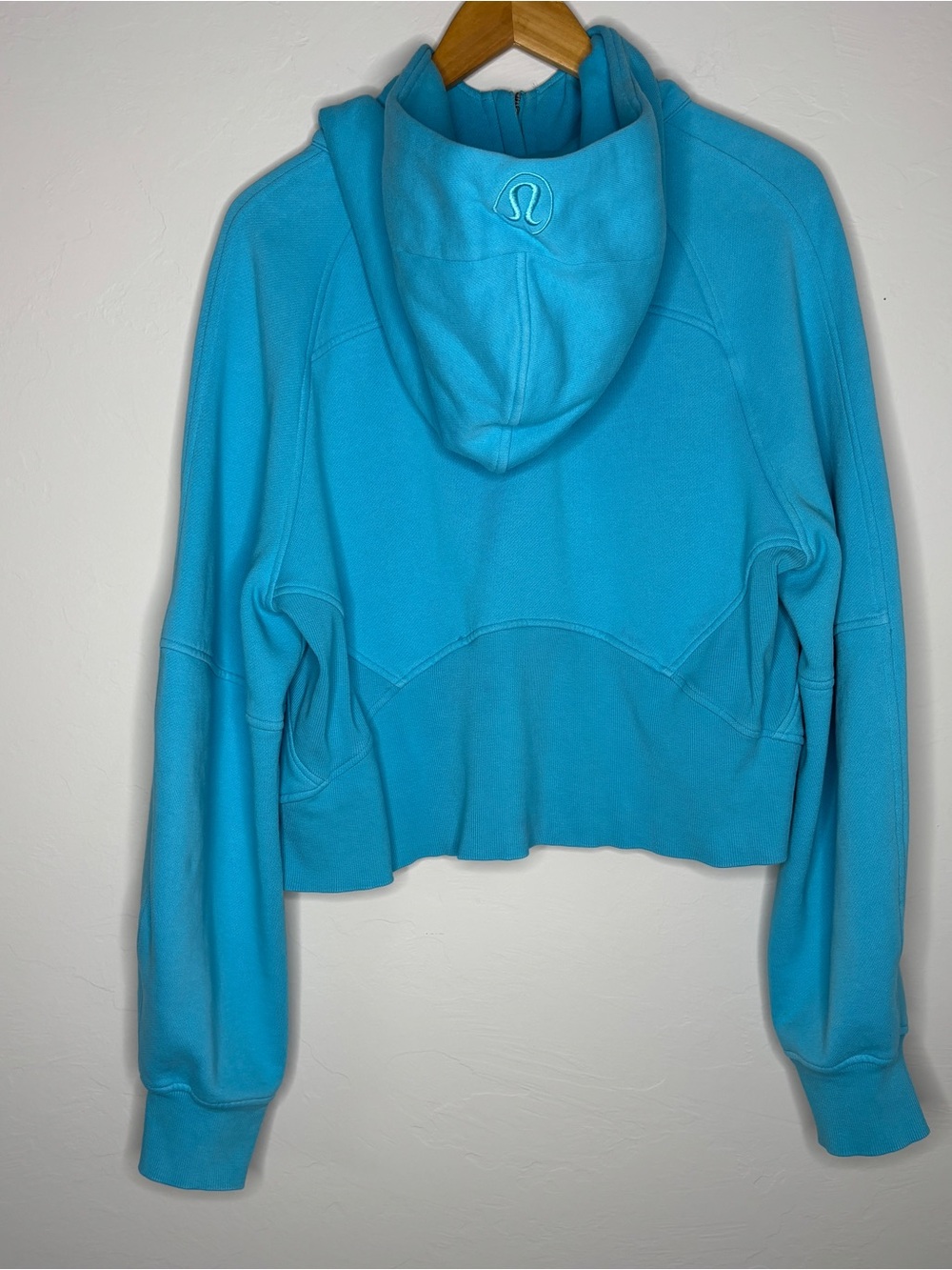 Lululemon Scuba Oversized Half-Zip Hoodie Electric Turquoise Teal Size M/L